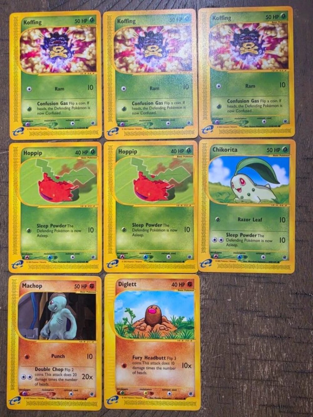 Nintendo Pokemon Battle Card Set 8-Card Lot (Gameboy Advanced)